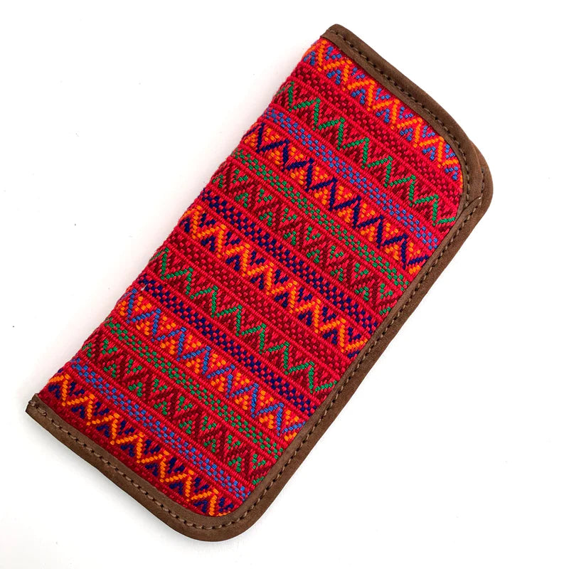 Pencil Case in Santiago Brocade  Handwoven in Guatemala by Mayan Hands