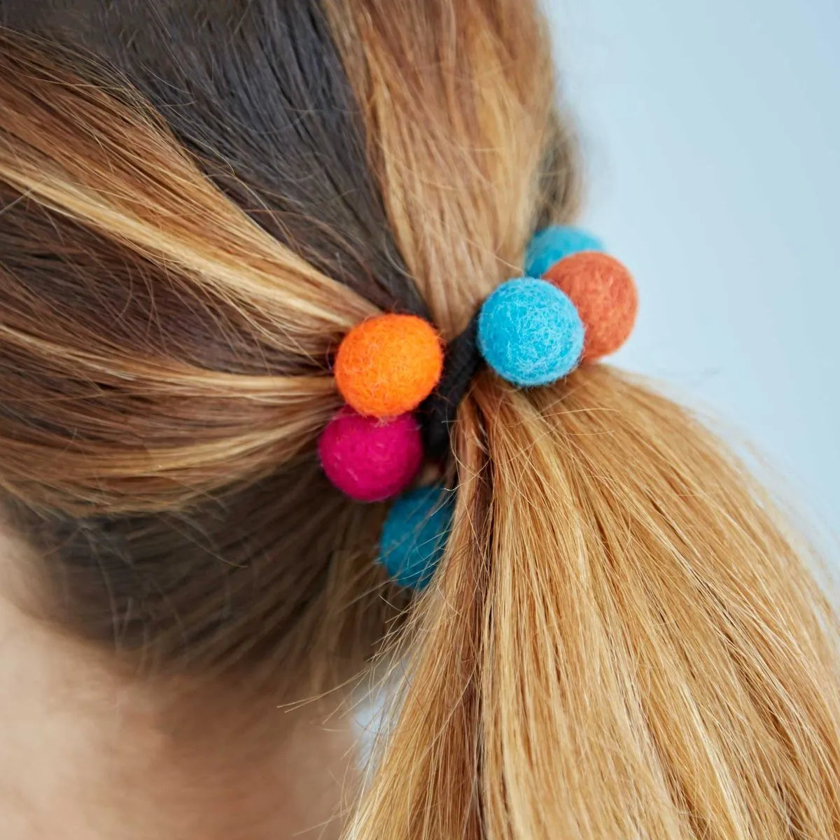 Felt 9 Ball Hair Band / Bobble, Nepal – VP munay