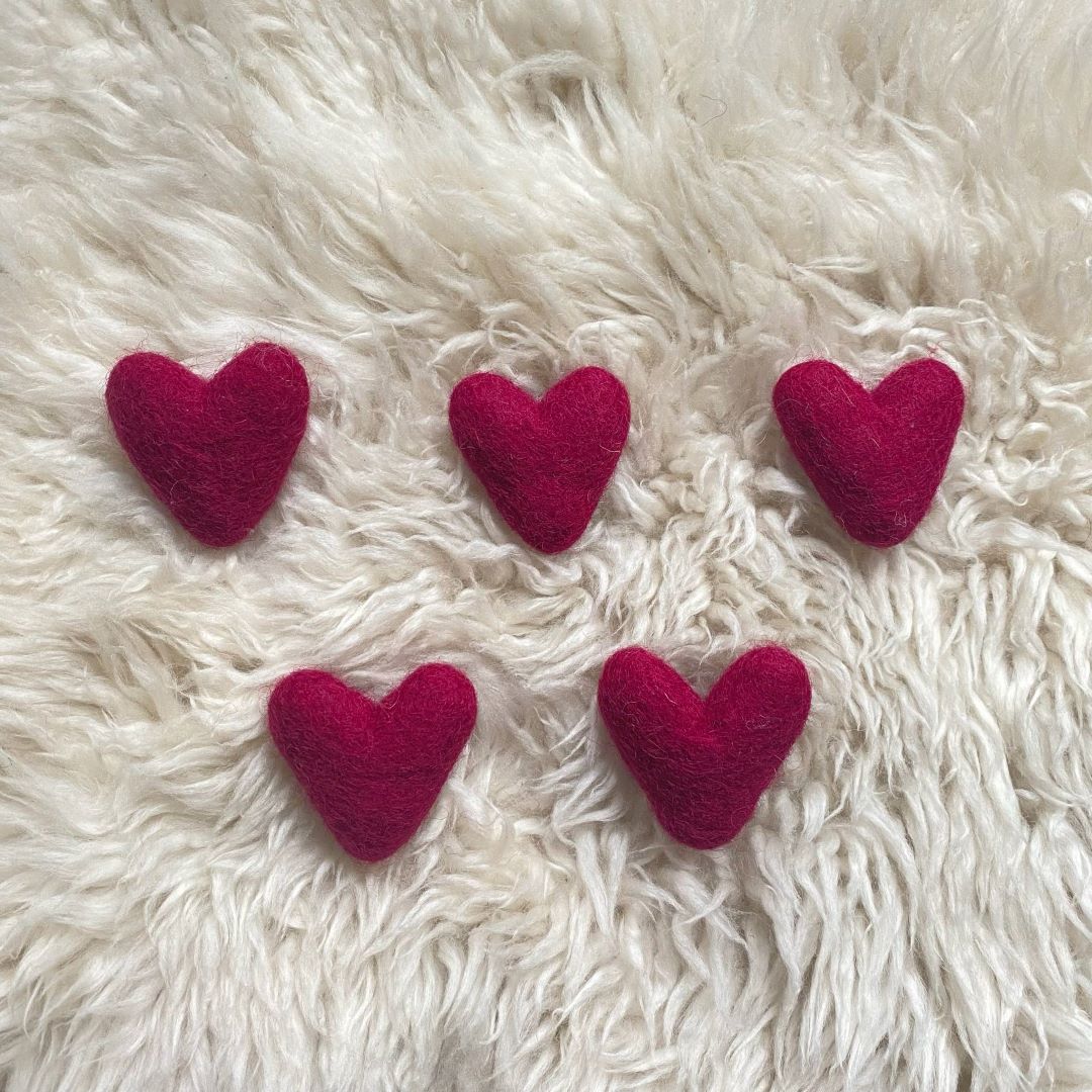 Wine Hearts- Set of 5, Nepal