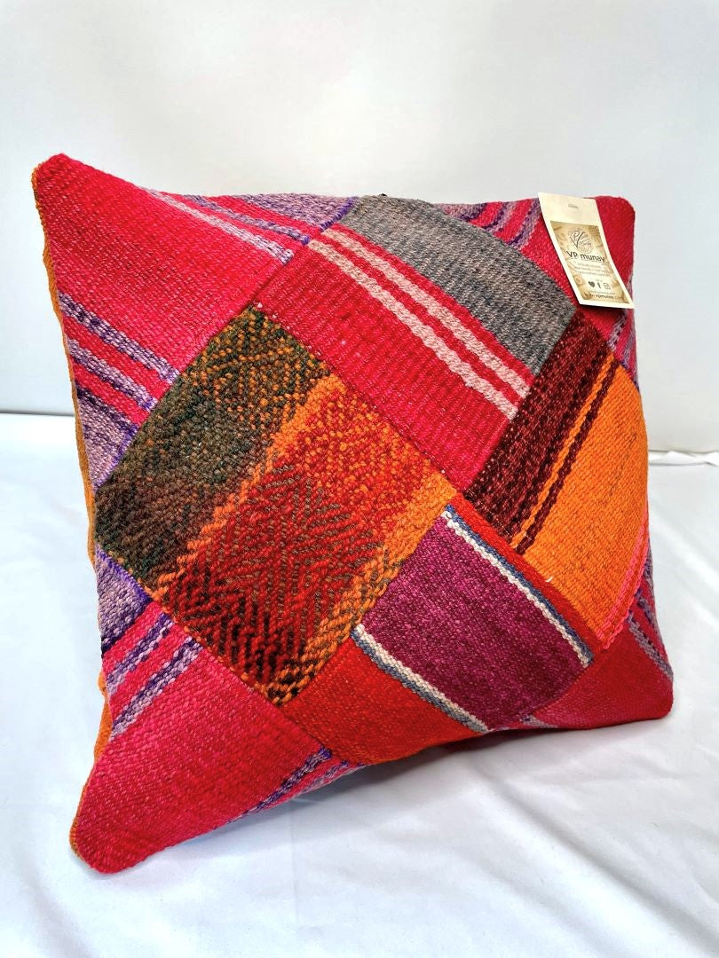 Throw Pillowcase, Aguayo's Cushion Cover, Multicolor, Bolivia/Peru 129