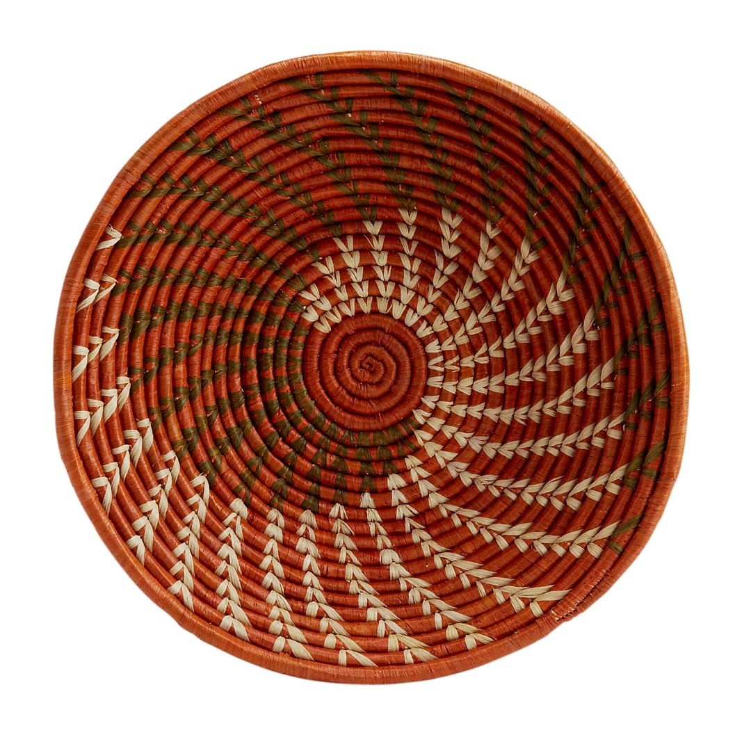 Raffia Basket - Sun Swirl, Uganda