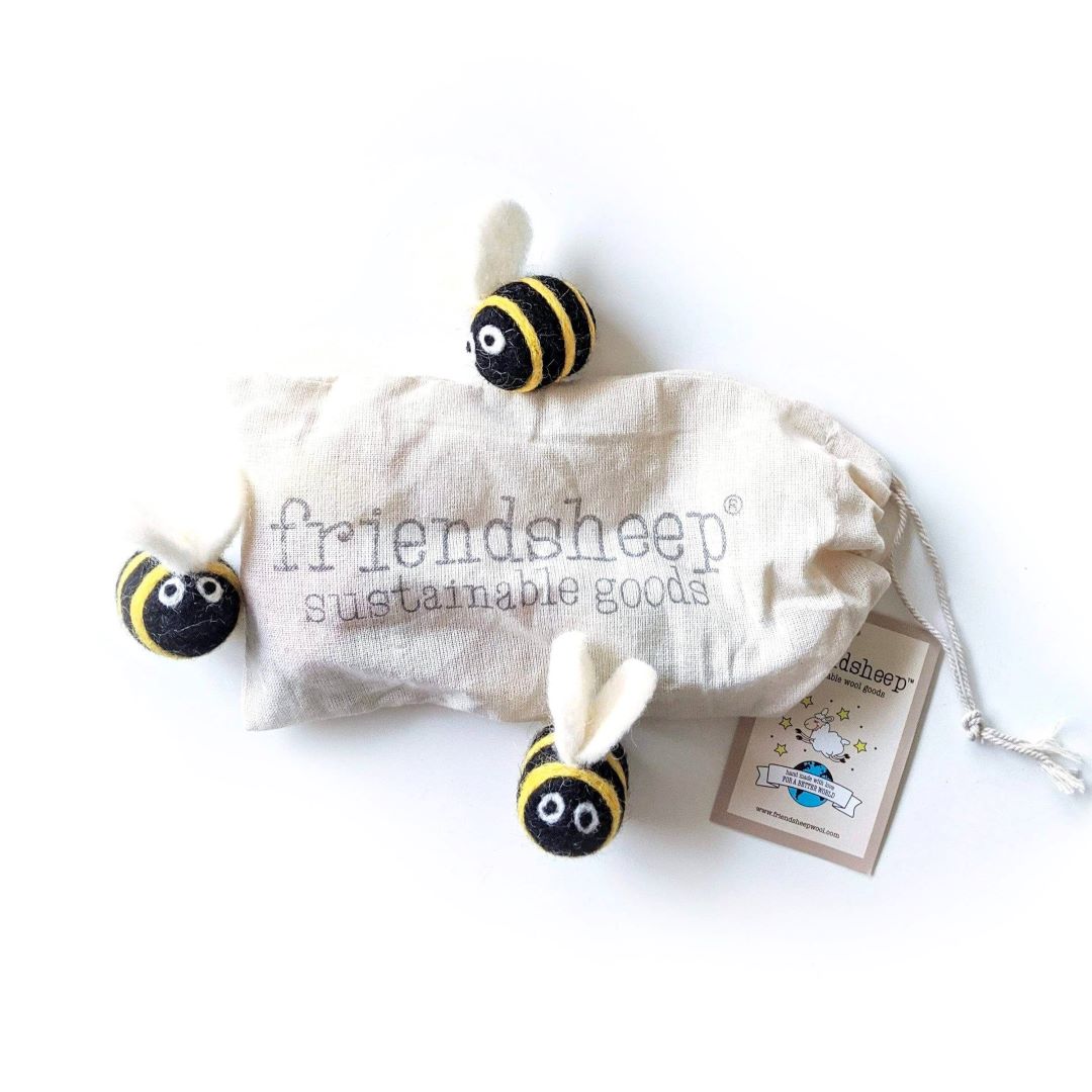 Eco Freshener/Toys -Set of 3 /Berta the Honey Bee and Sisters, New Zealand