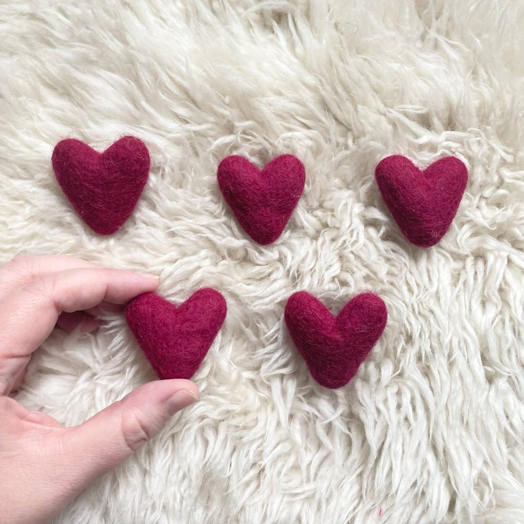 Wine Hearts- Set of 5, Nepal