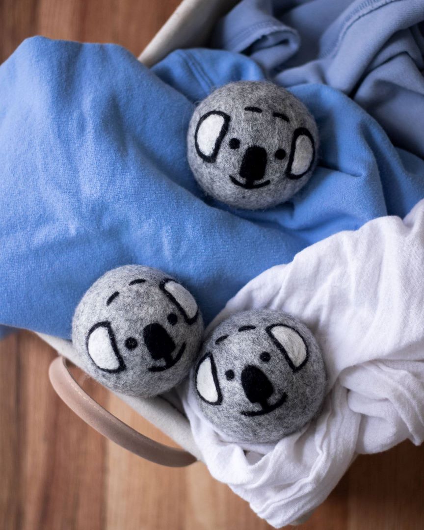 Eco Dryer Balls -  Cuddly Koalas - Set of 3, New Zealand