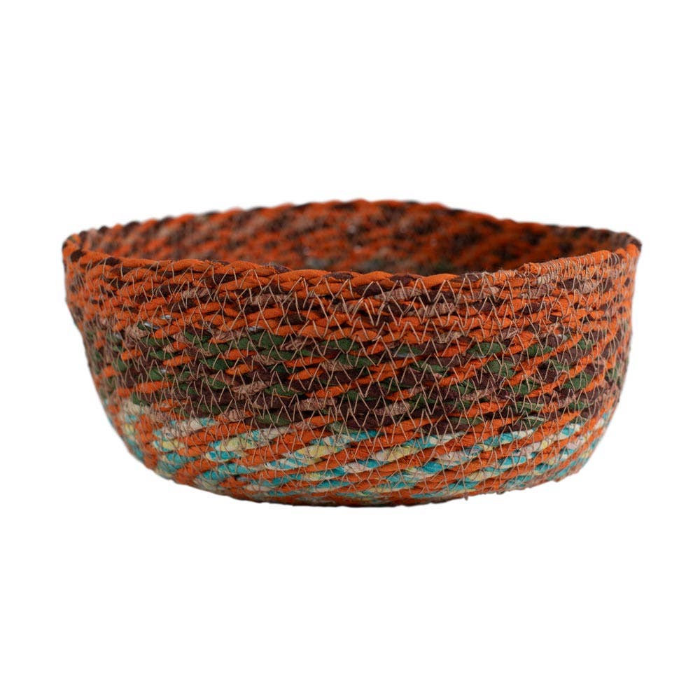 Swirling Sari Basket (Lg), Bangladesh