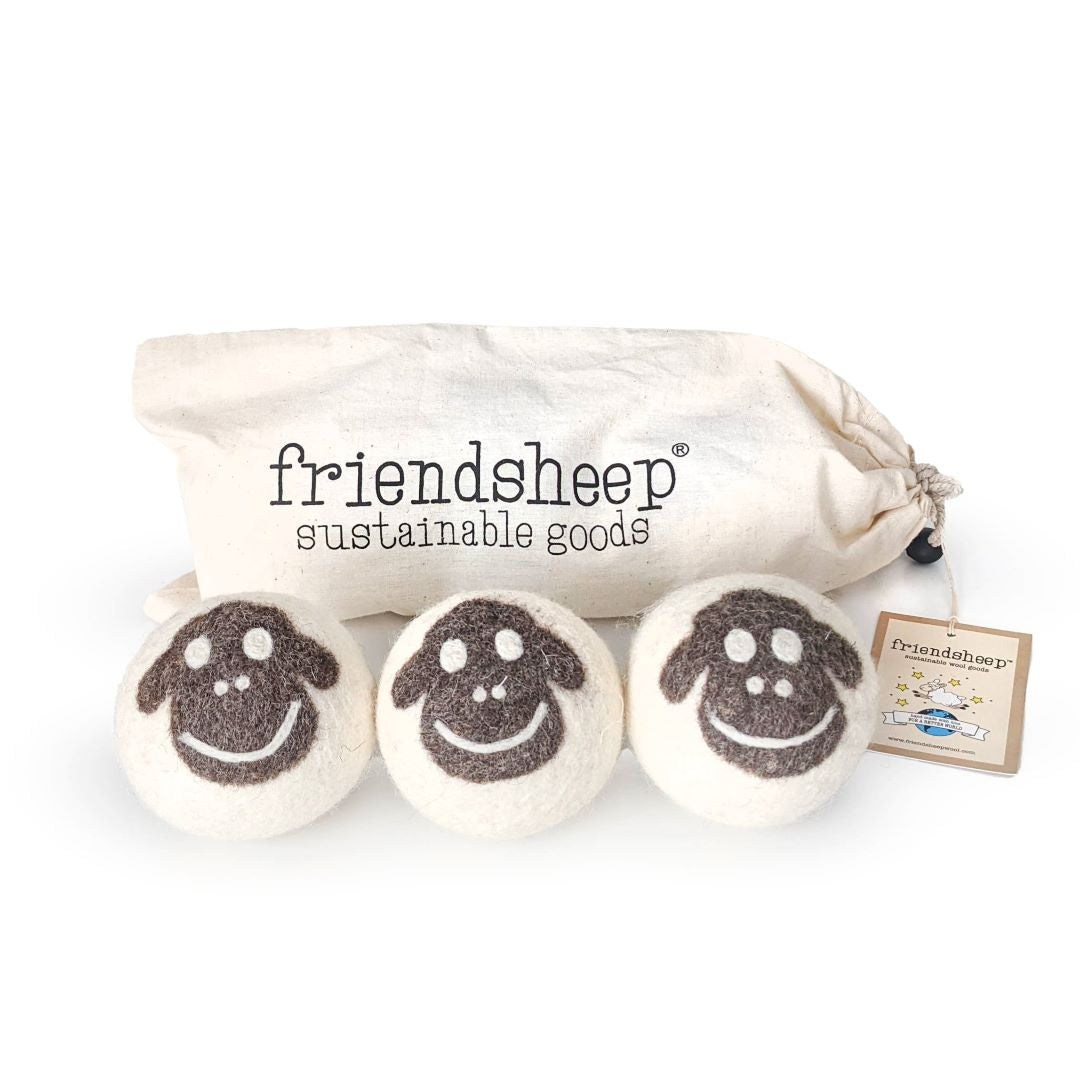 Eco Dryer Balls - Set of 3 - Sheep Trio, New Zealand