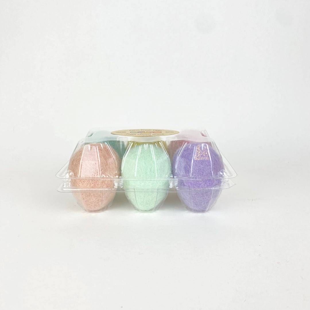 Felt eggs - Pastel Collection- Packs of 6, Nepal