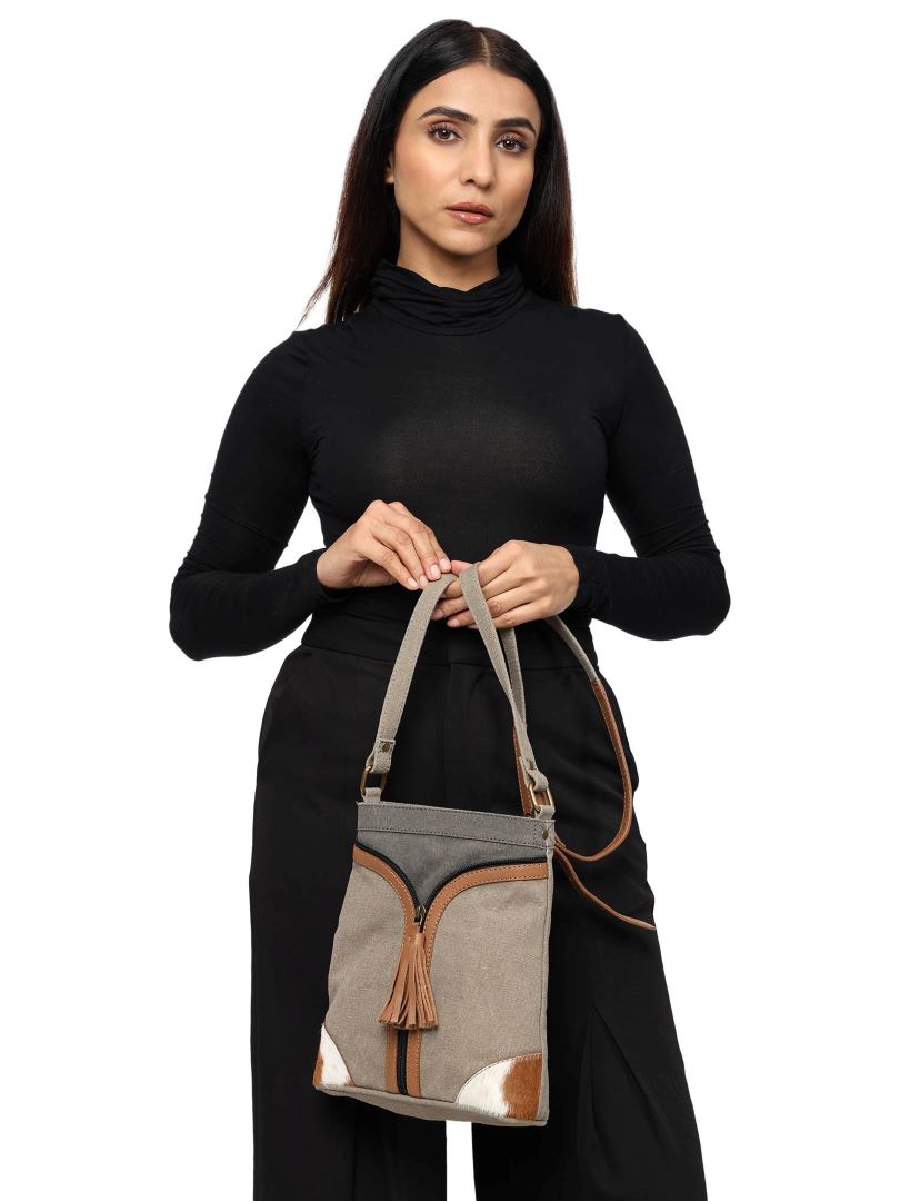 Crossbody Bag, city stone (Original Leather), India