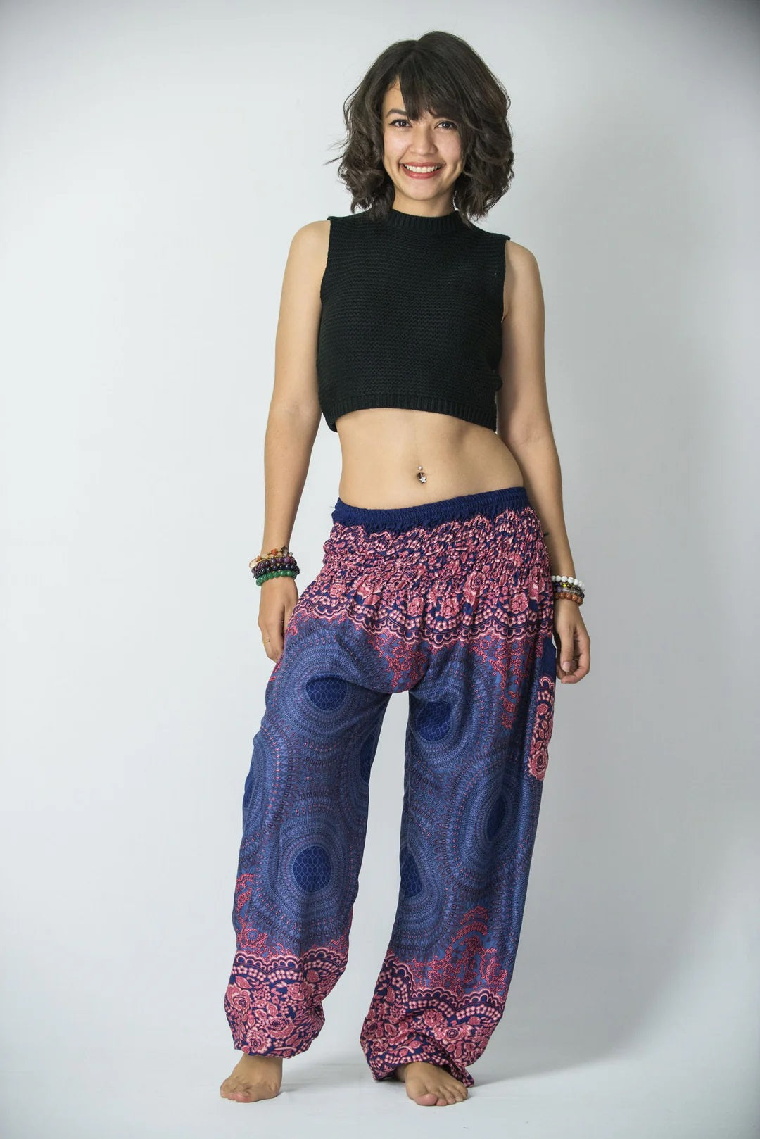 Unisex Harem Pants, Geometric Mandalas, Thailand