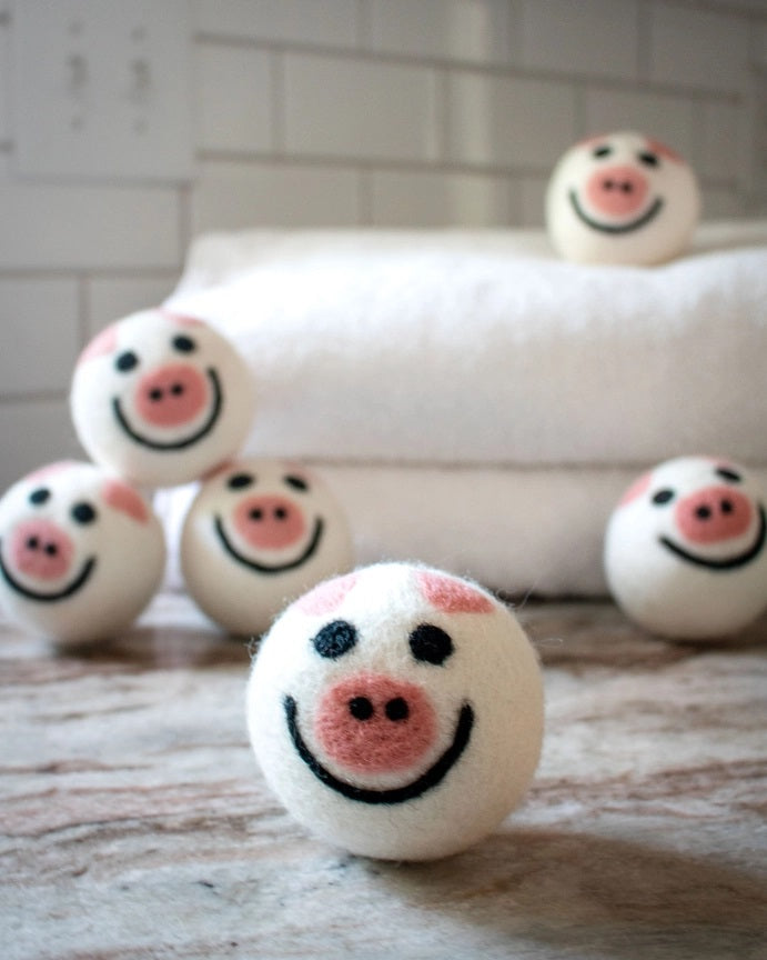 Eco Dryer Balls - Set of 3 - Pig Trio, New Zealand