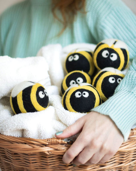 Eco Dryer Balls - Set of 3 - Bee Trio, New Zealand