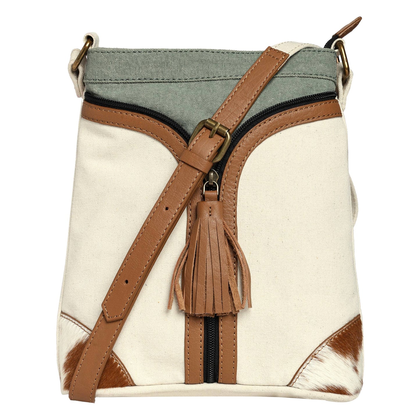 Crossbody Bag, Hair On (ORIGINAL LEATHER), India