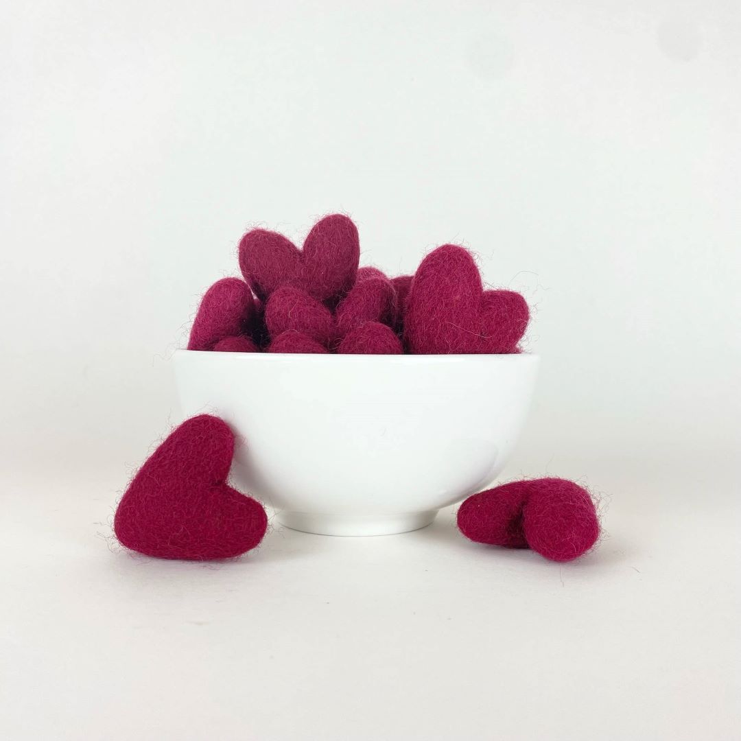 Wine Hearts- Set of 5, Nepal