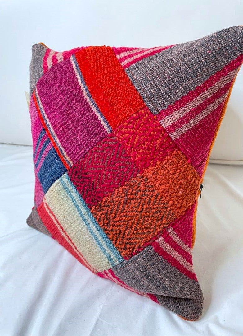 2 Throw Pillowcases, Aguayo's Cushion Covers, Multicolor, Bolivia/