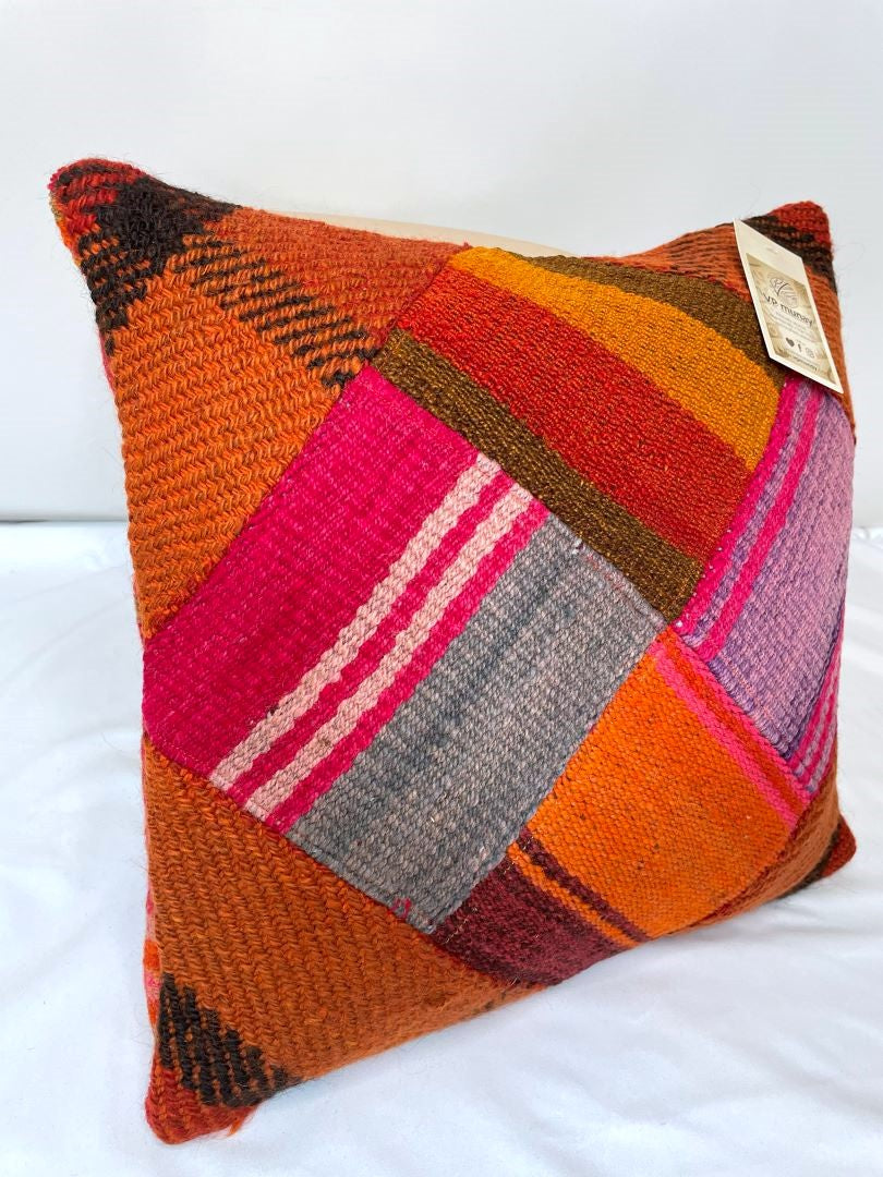 Throw Pillowcase, Aguayo's Cushion Cover, Multicolor, Bolivia/Peru/132