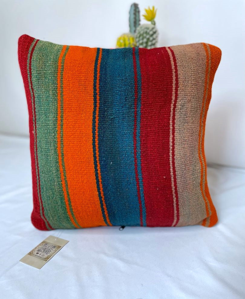 2 Throw Pillowcases, Aguayo's Cushion Covers, Multicolor, Bolivia