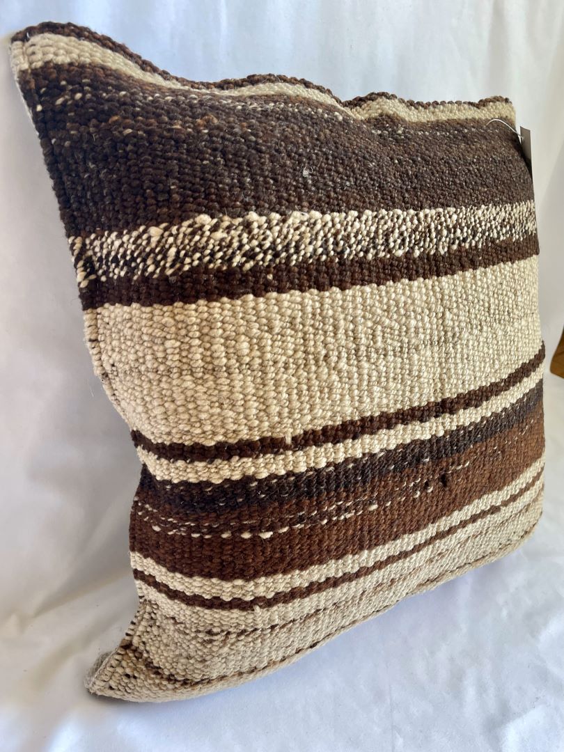 2 Throw Pillowcase, Aguayo's pillowcase, Natural and Black, Bolivia/Peru