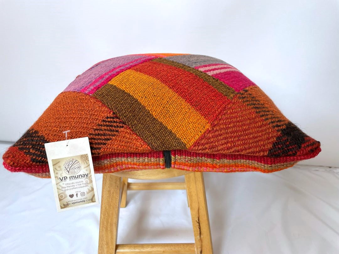 Throw Pillowcase, Aguayo's Cushion Cover, Multicolor, Bolivia/Peru/132