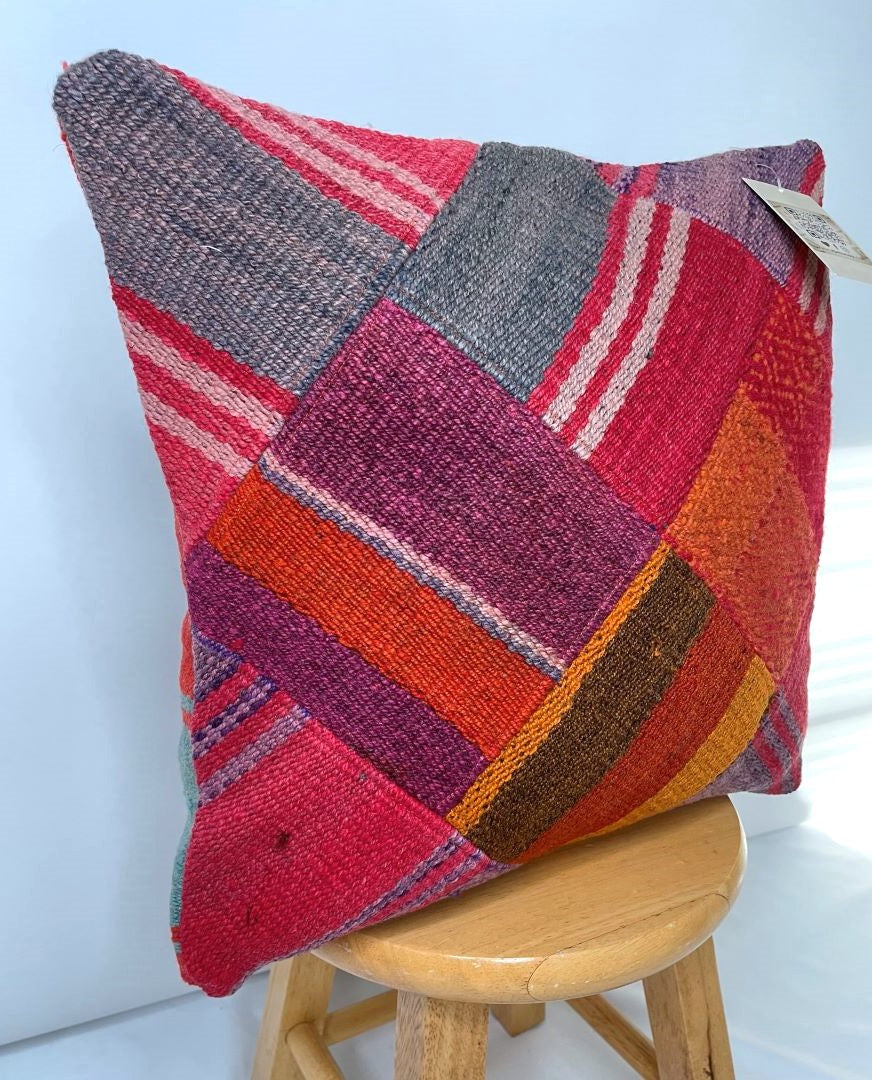 2 Throw Pillowcases, Aguayo's Cushion Covers, Multicolor, Bolivia