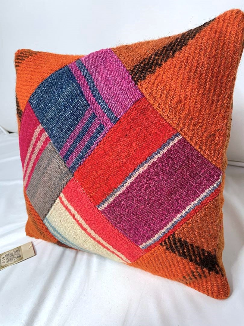 2 Throw Pillowcases, Aguayo's Cushion Covers, Multicolor, Bolivia/