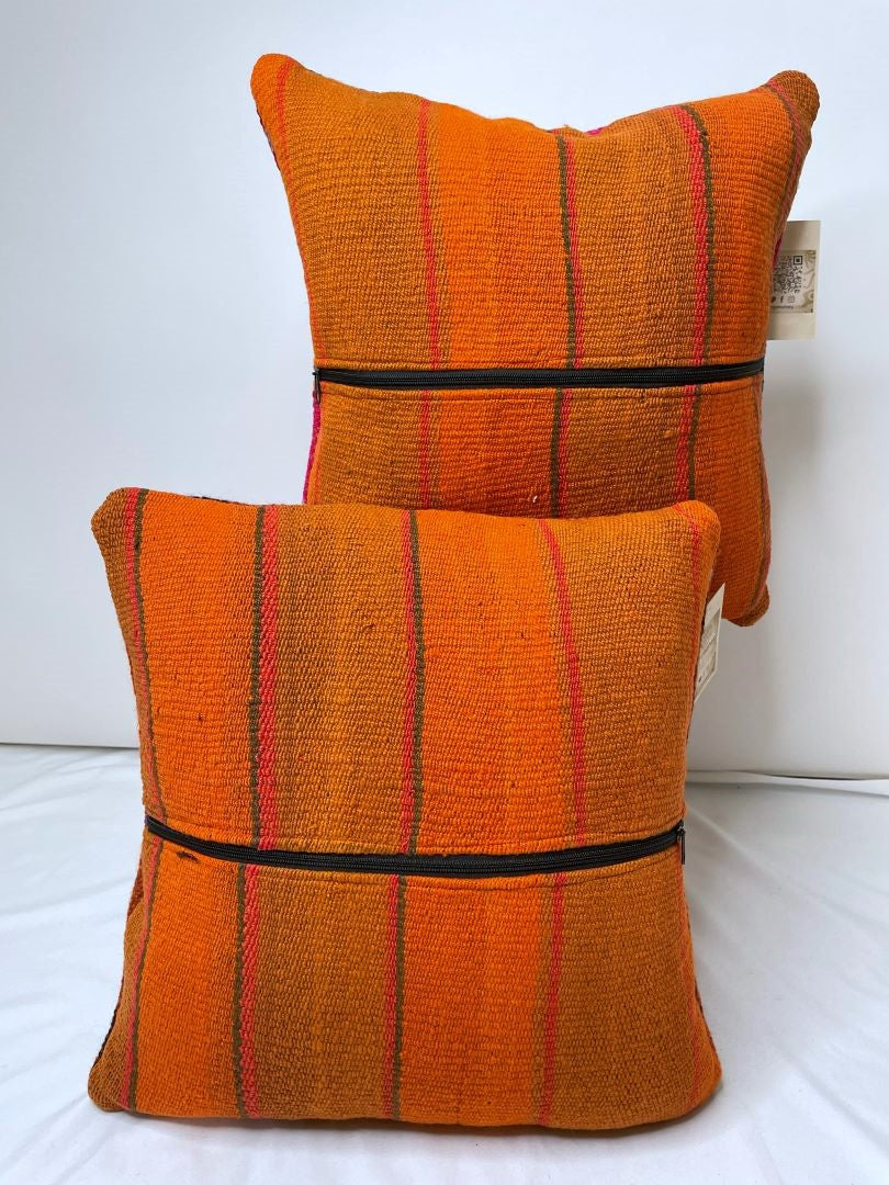 2 Throw Pillowcases, Aguayo's Cushion Covers, Multicolor, Bolivia/