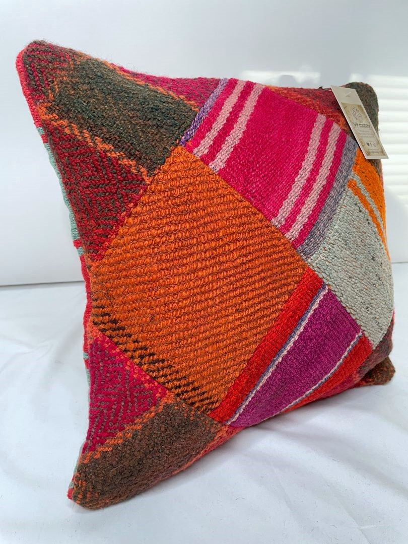 2 Throw Pillowcases, Aguayo's Cushion Covers, Multicolor, Bolivia