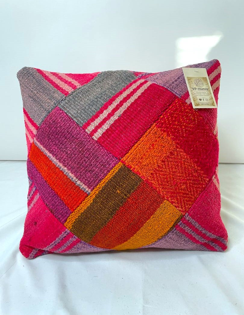 2 Throw Pillowcases, Aguayo's Cushion Covers, Multicolor, Bolivia