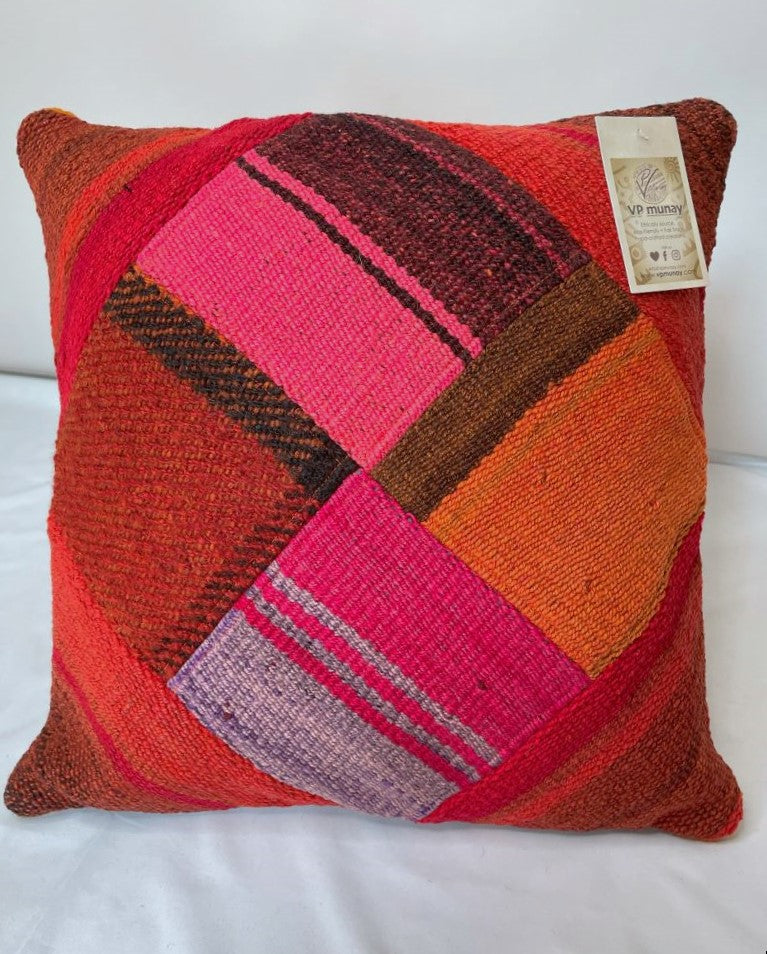 Throw Pillowcase, Aguayo's Cushion Cover, Multicolor, Bolivia/Peru/133