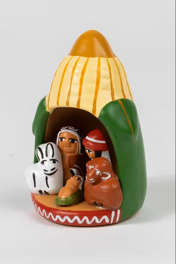 Tiny Maize Nativity, Peru