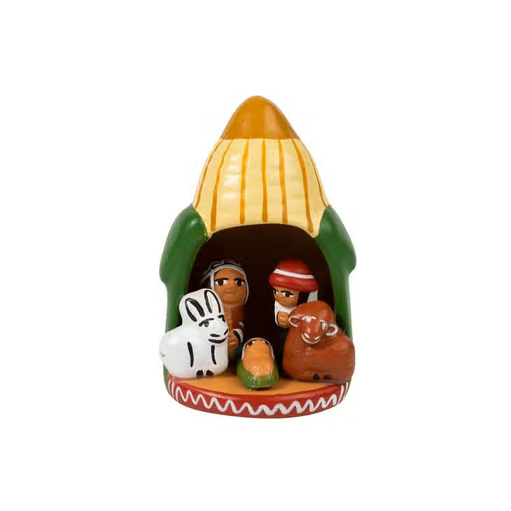 Tiny Maize Nativity, Peru