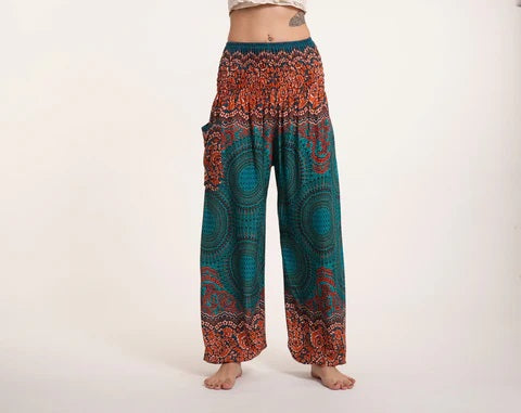 Unisex Harem Pants, Geometric Mandalas, Thailand