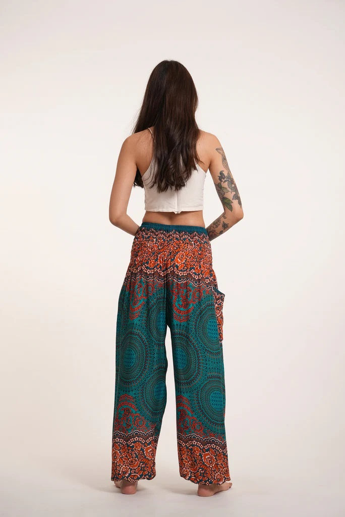 Unisex Harem Pants, Geometric Mandalas, Thailand