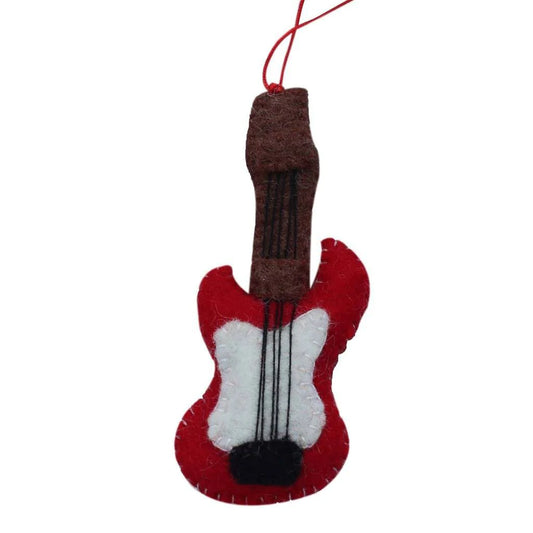 Handcrafted Guitar Felt Ornament, Nepal