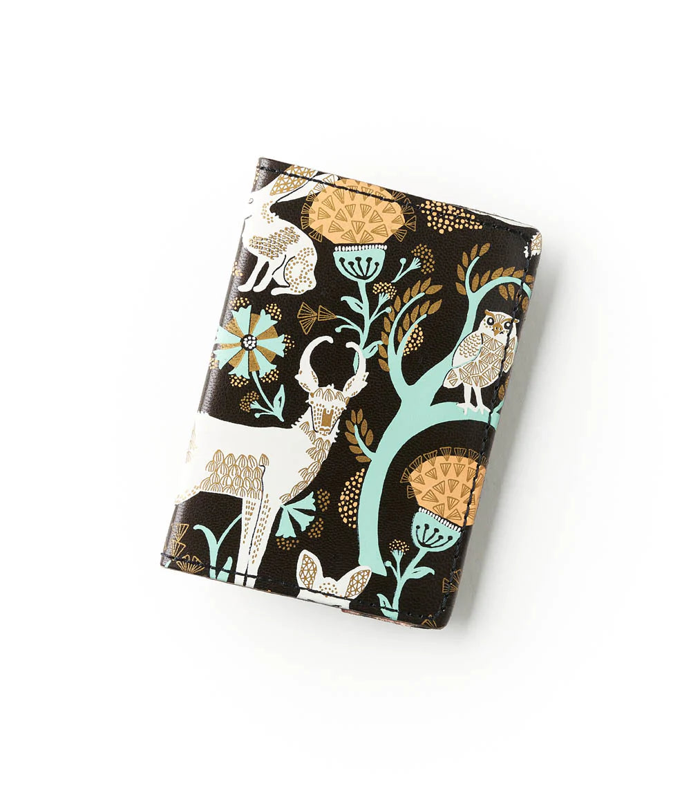 Fauna Leather Passport Cover - Brown Wilderness, India