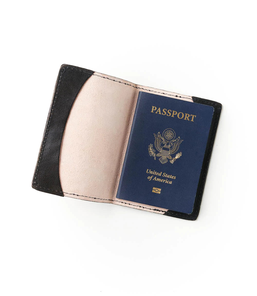 Fauna Leather Passport Cover - Brown Wilderness, India