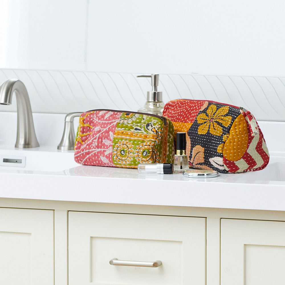 Kantha Toiletries Bag, India