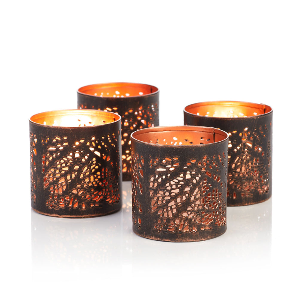 River Birch Tea Lights - Set of 4, India