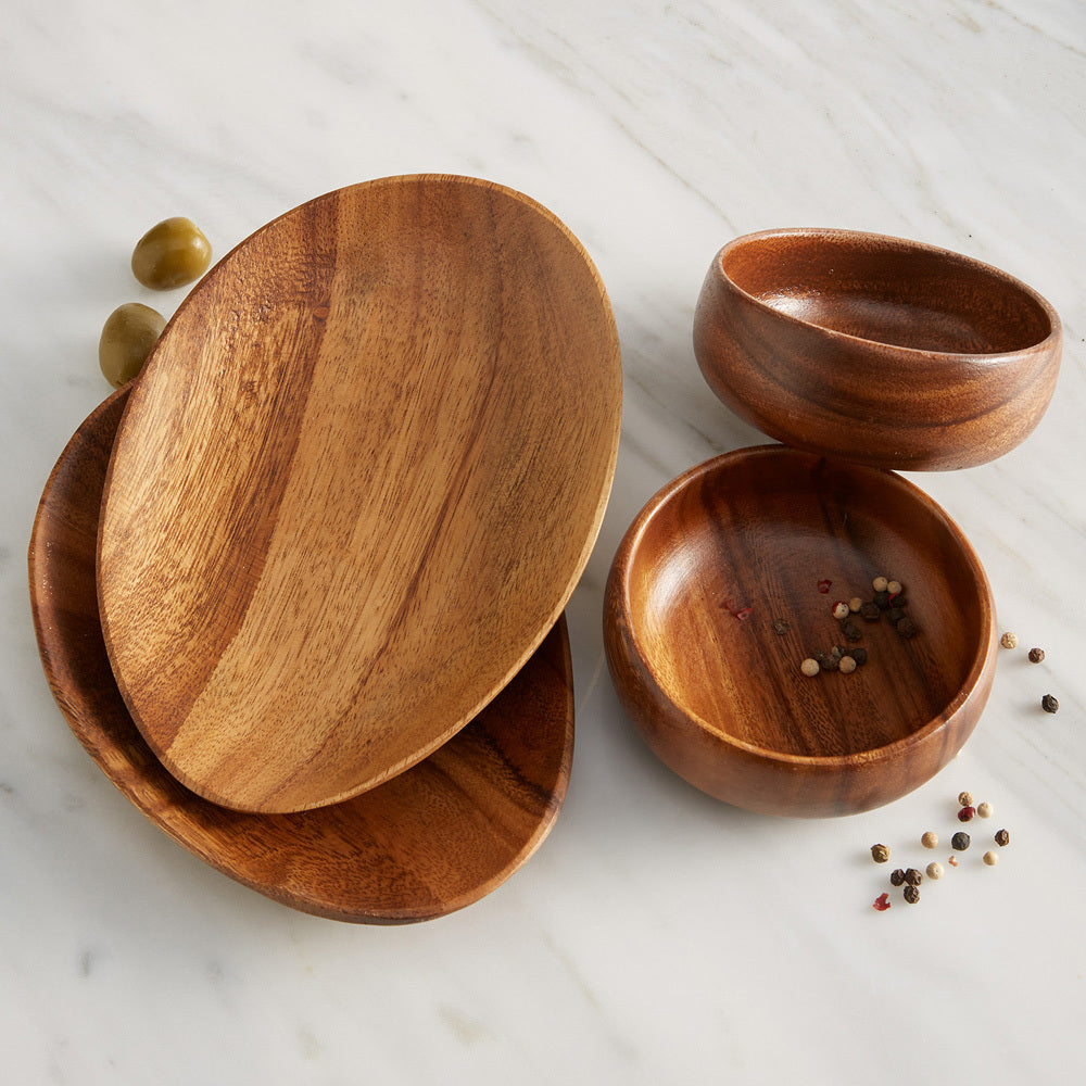 Acacia Wood Small Bowls - Set of 2, Philippines