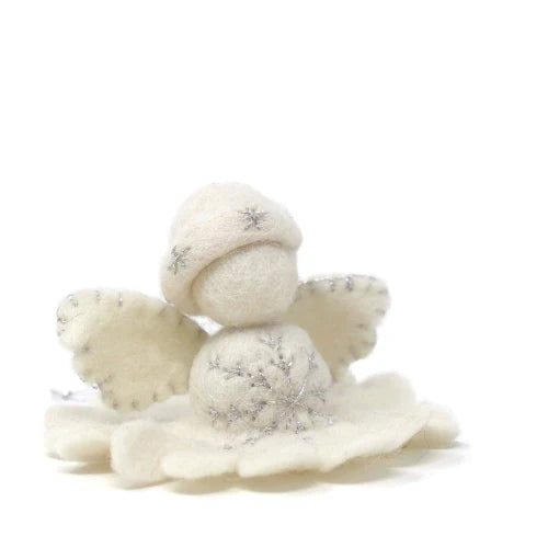 White Angel Felt Ornament, Nepal