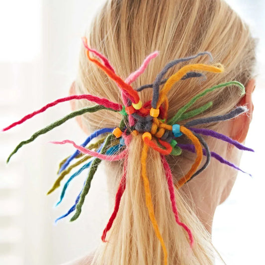 Felt Spikey Hair Band / Bobble, Nepal