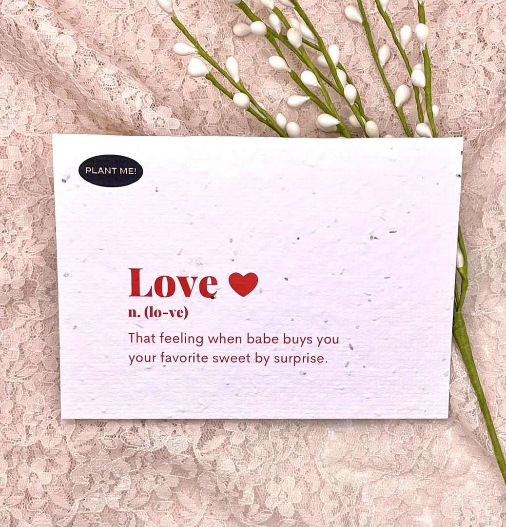 Love Definition Plantable Valentines Day Card, Canada