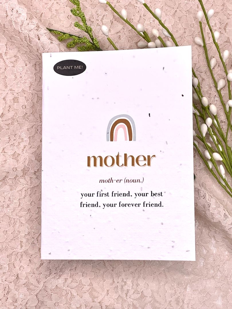 Mother - Noun Mothers Day Plantable Greeting Card, Canada