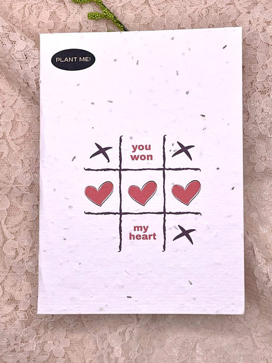 Tik Tac You Won My Heart Plantable Valentines Day Card, Canada