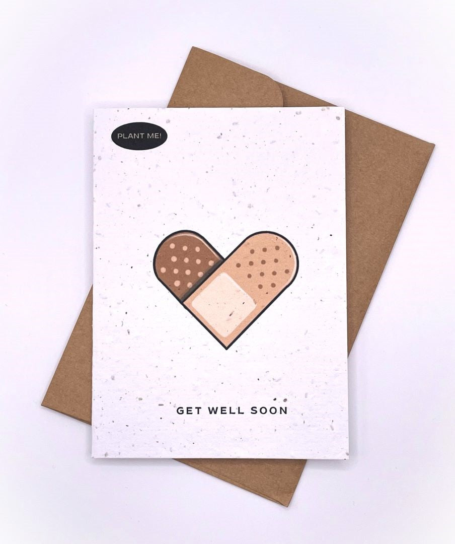 Band-aid Get Well Soon Plantable Greeting Card, Canada