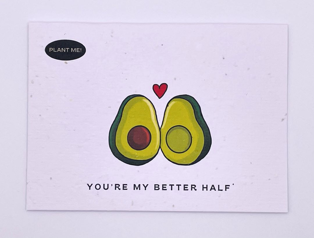 You're My Better Half Valentines Day Card, Canada