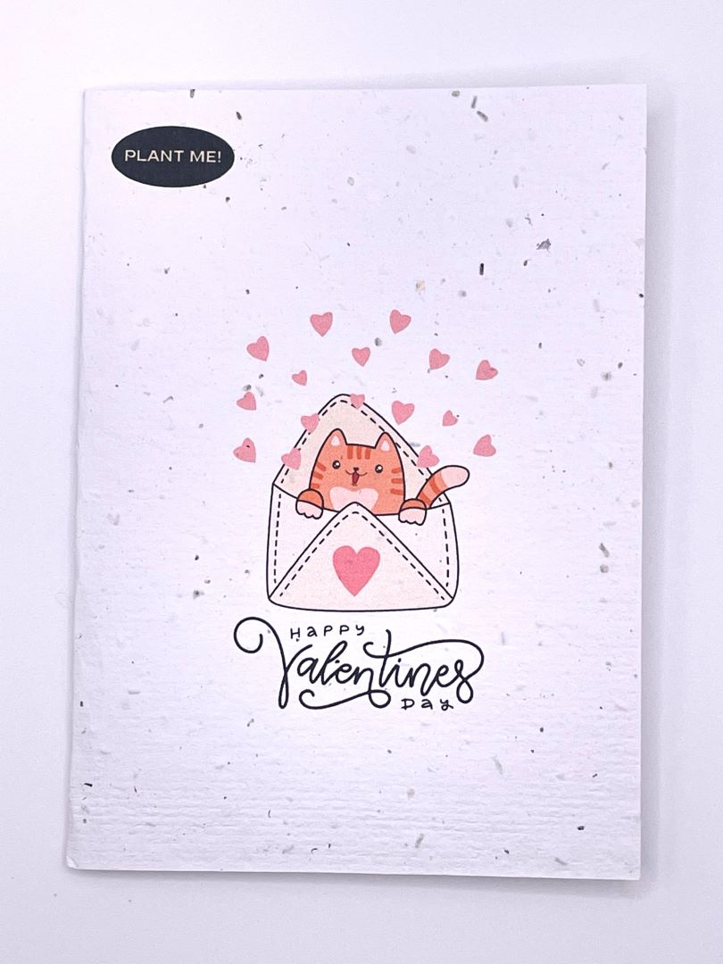 Cat In Envelope Plantable Valentines Day Card, Canada