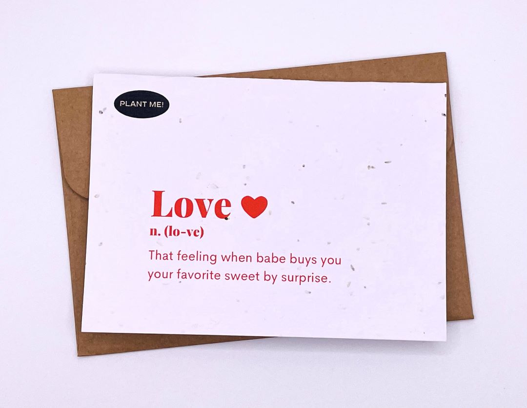 Love Definition Plantable Valentines Day Card, Canada