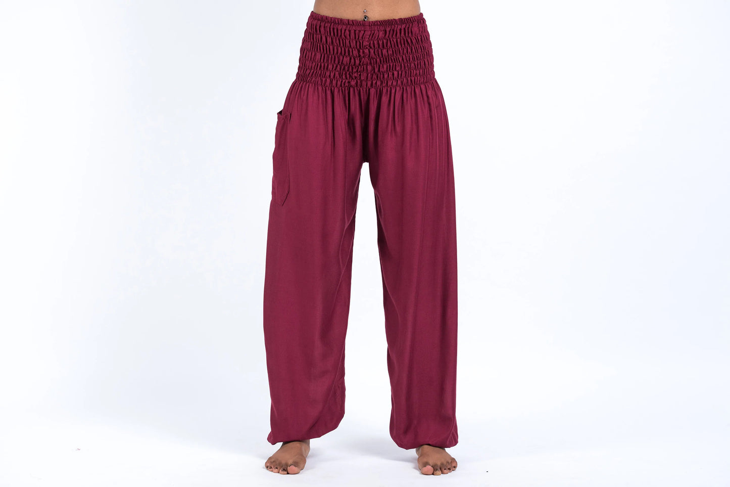 Solid Color Women's Harem Pants, Thailand