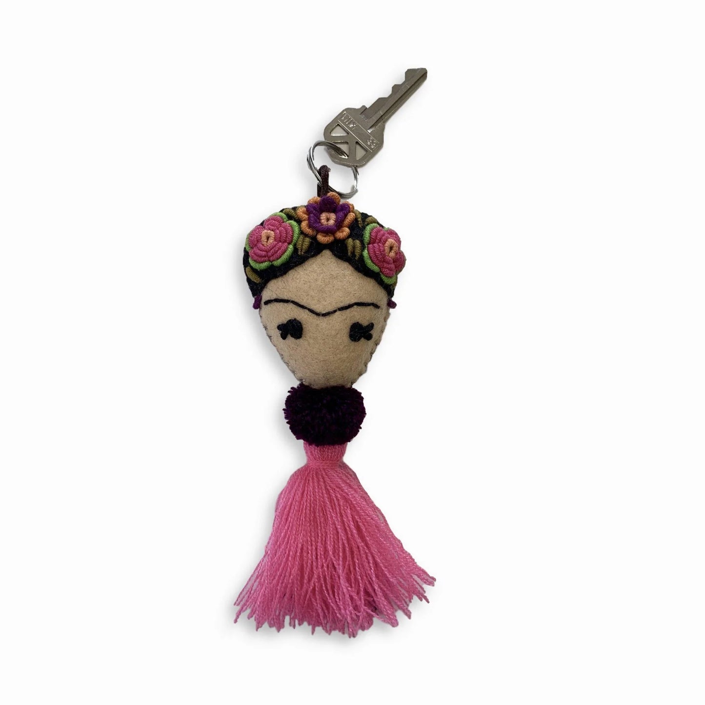 Frida Kahlo Keychain / Zipper Pull, Mexico