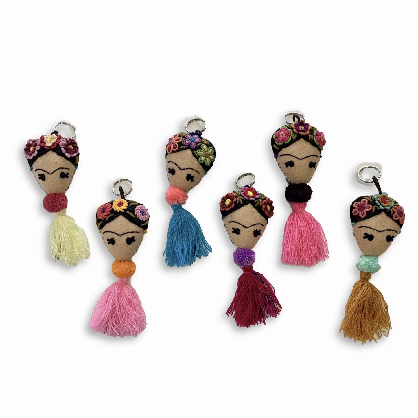 Frida Kahlo Keychain / Zipper Pull, Mexico